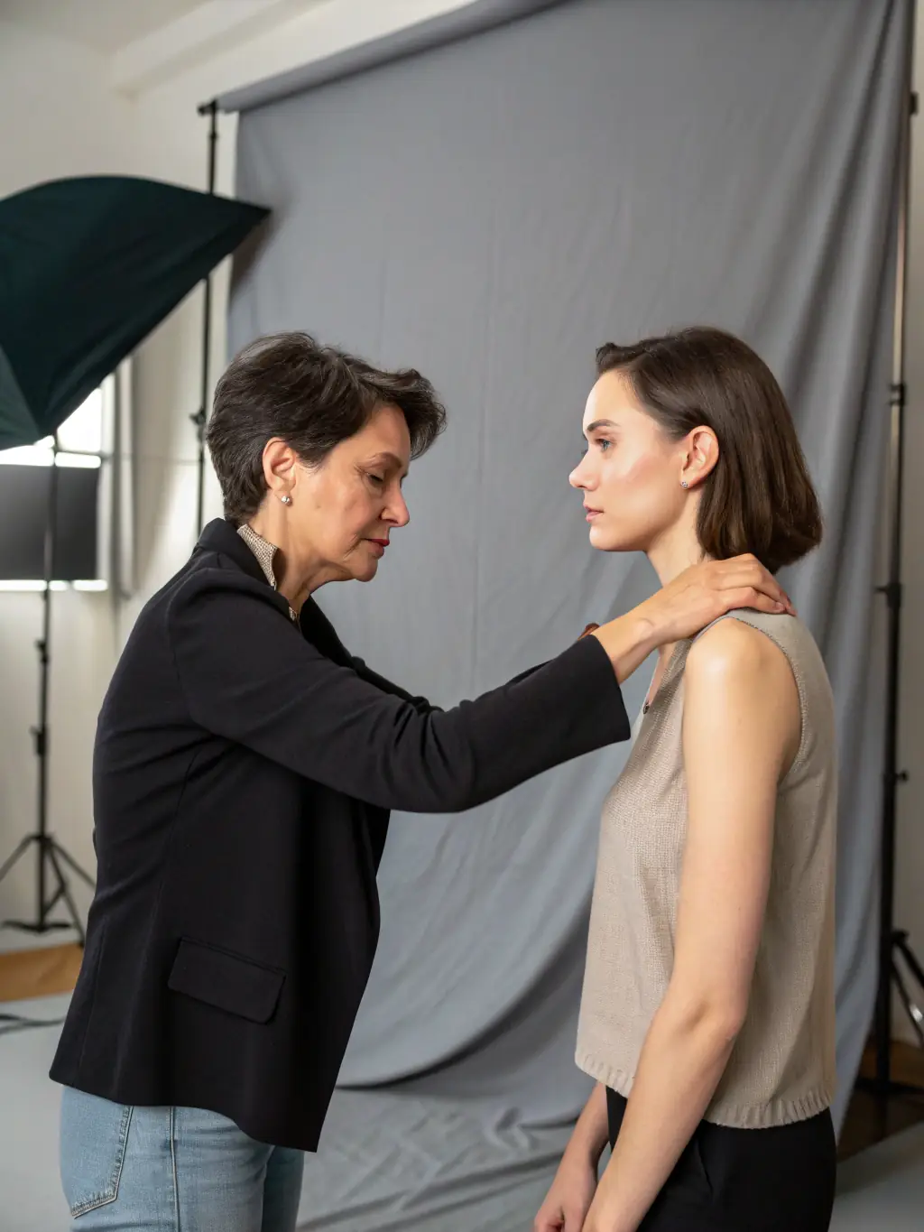 A focused image of a young artist receiving mentorship from an experienced professional through ARTS AIDE's mentorship program, highlighting personalized guidance and career development.